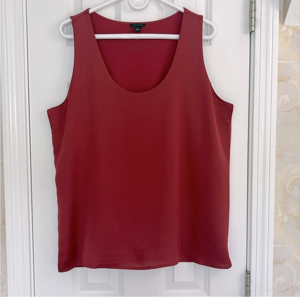 Ann Taylor Rich Burgundy Tank Top